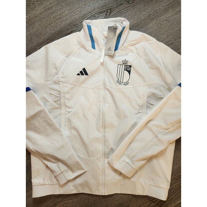 NEW Adidas Belgium GameDay Anthem White Soccer Jacket Size Large IC1567 140