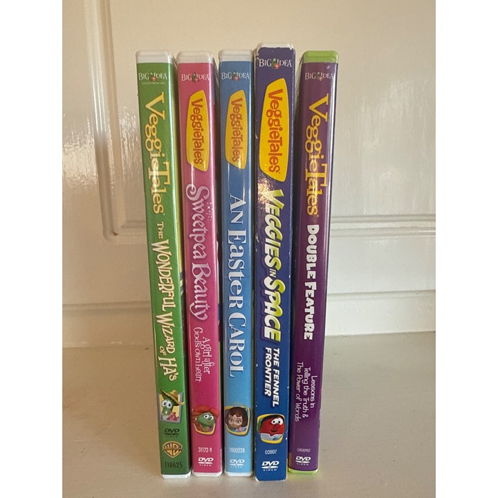 VeggieTales Bundle Lot of 5 DVDs Including A Double Feature