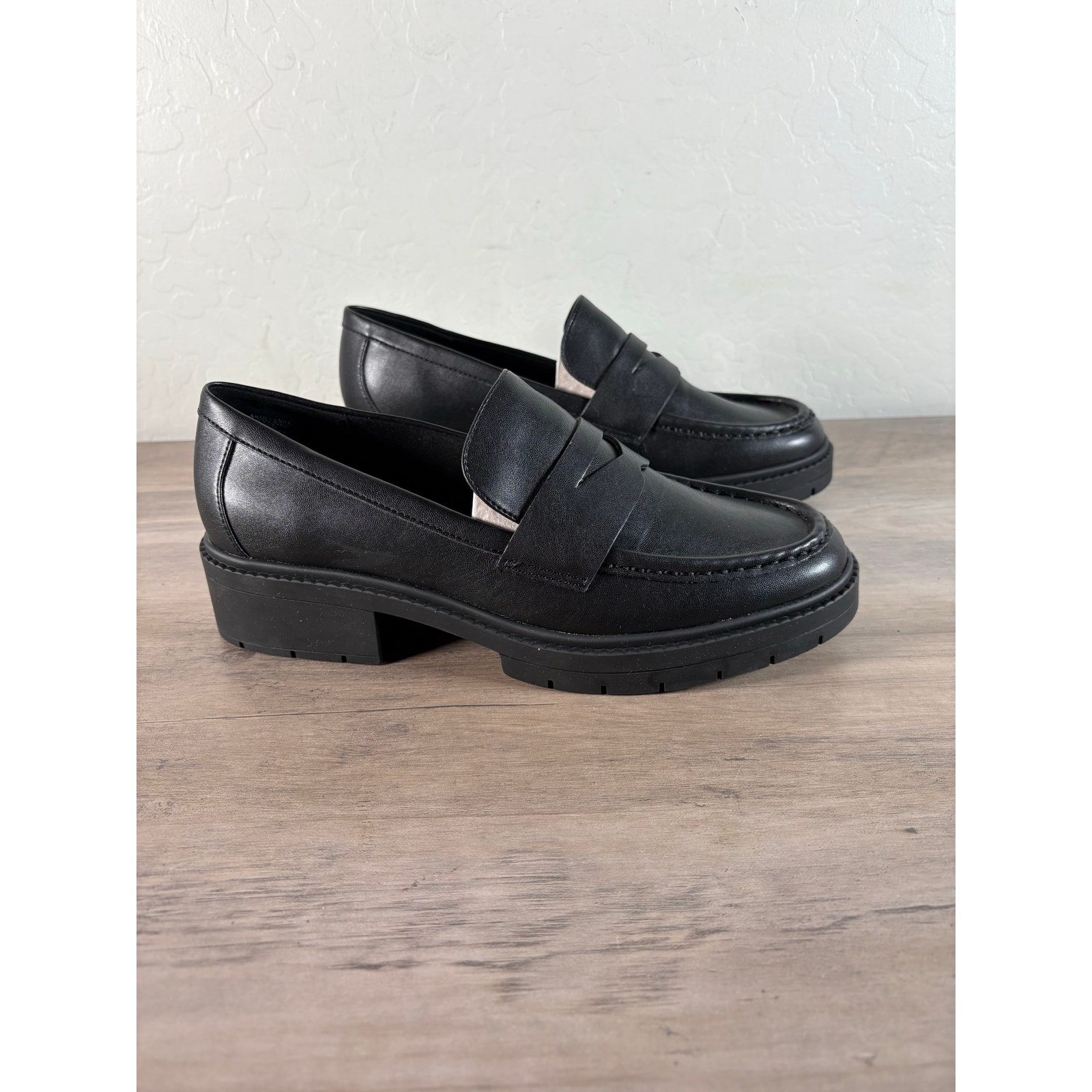 Anne Klein Ulysses Heel Loafer Black Women's Size 8.5 NWOB
