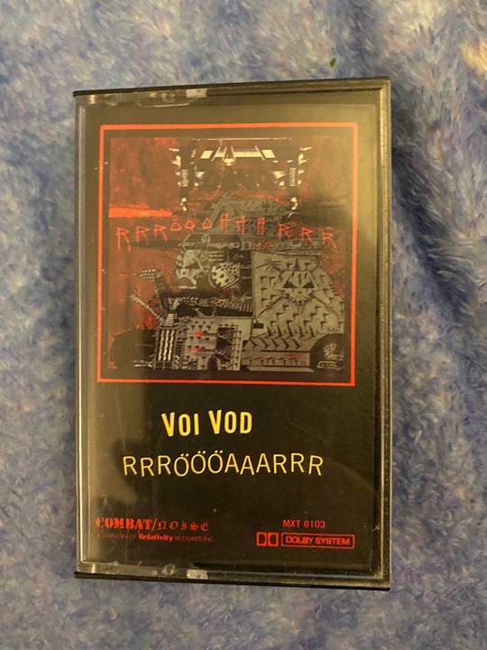 Voivod *RRROOOAAARRR *cassette tape *1986 *Combat *MXT8103 *VG++/NM *VOI VOD