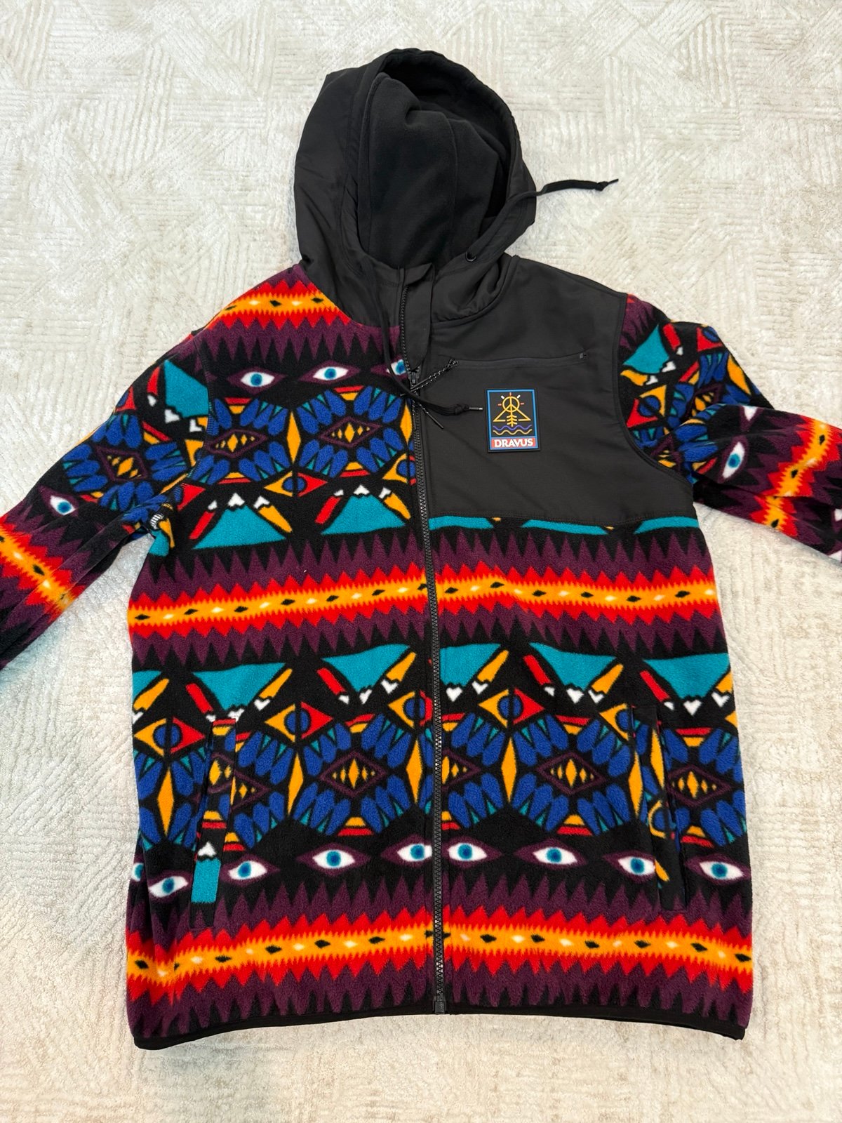 Dravus Aztec Print Fleece Jacket