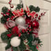 Holly Berries holiday wreath swag