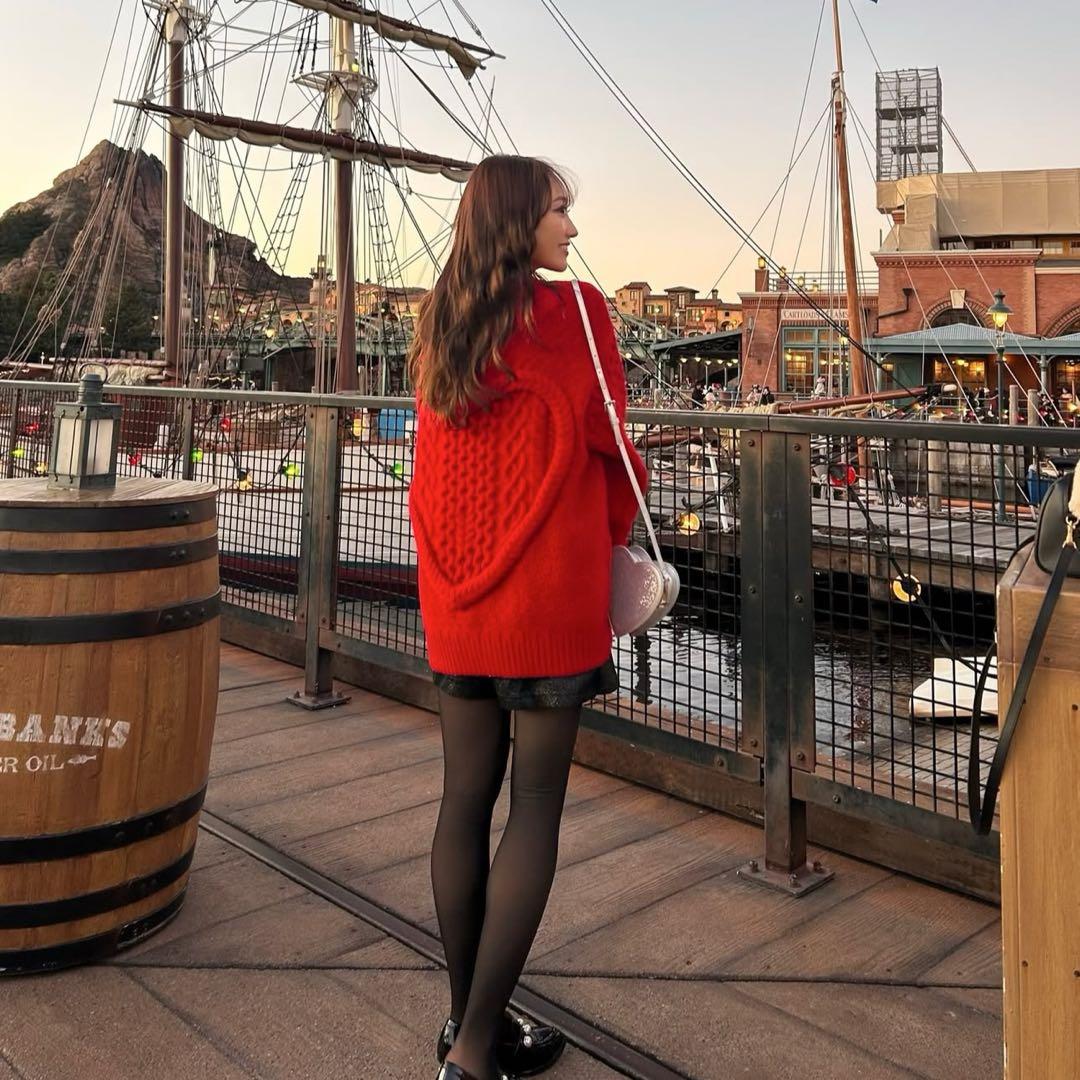 NKNIT Red ♡ Cable 2way KNIT - Other