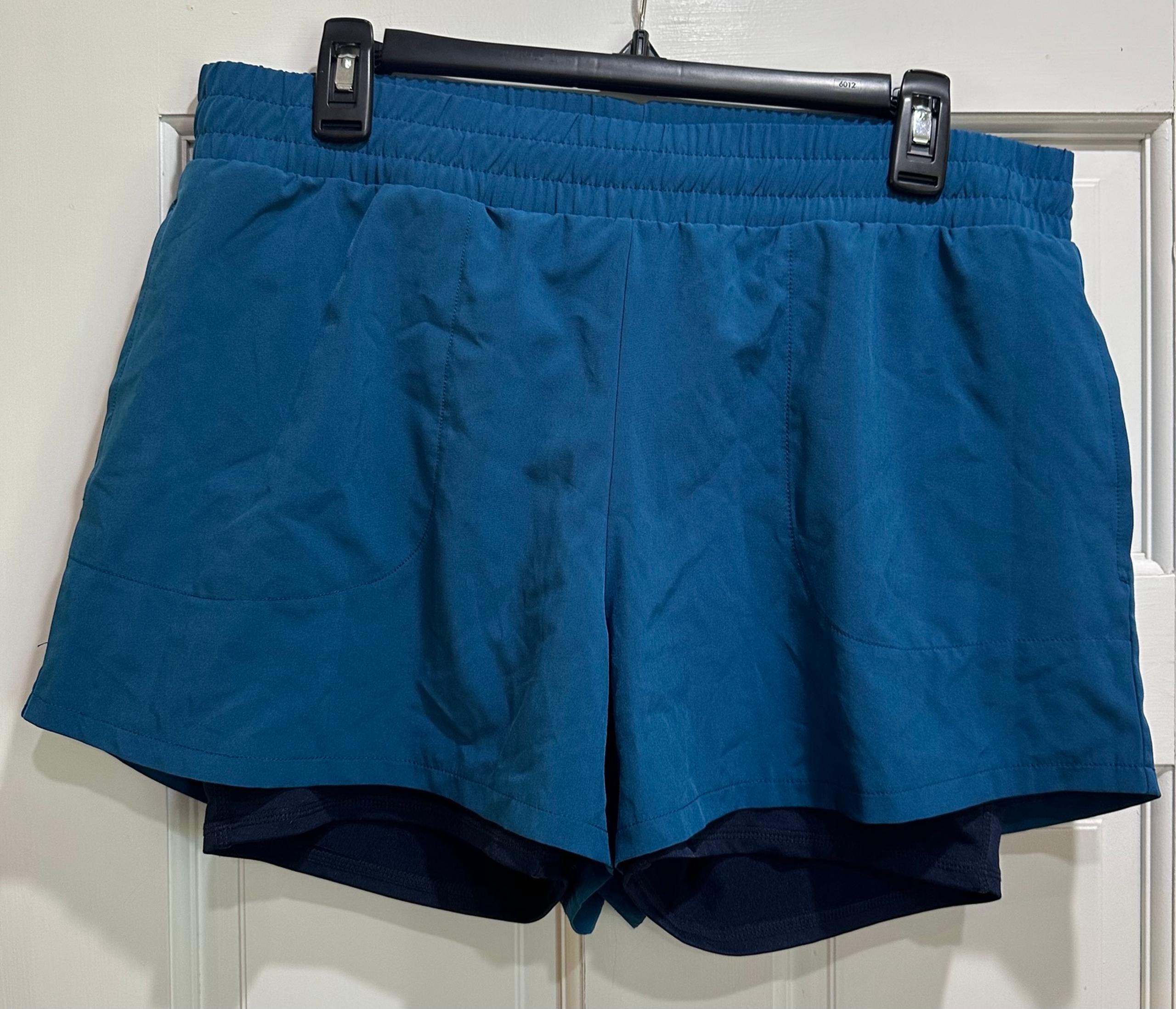 Jockey Activewear Teal Shorts Women’s Drawstring Large