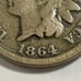 1864 Oak Wreath Shield U.S. Copper Indian Head Penny