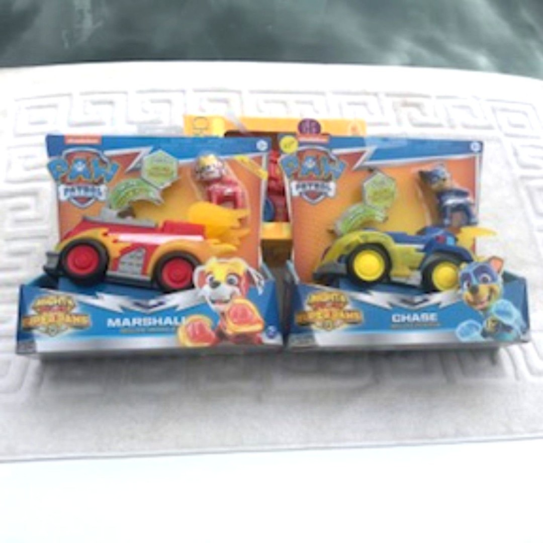 Paw Patrol . Marshall & Chase . {2} Super Paws Deluxe Vehicle Bundle
