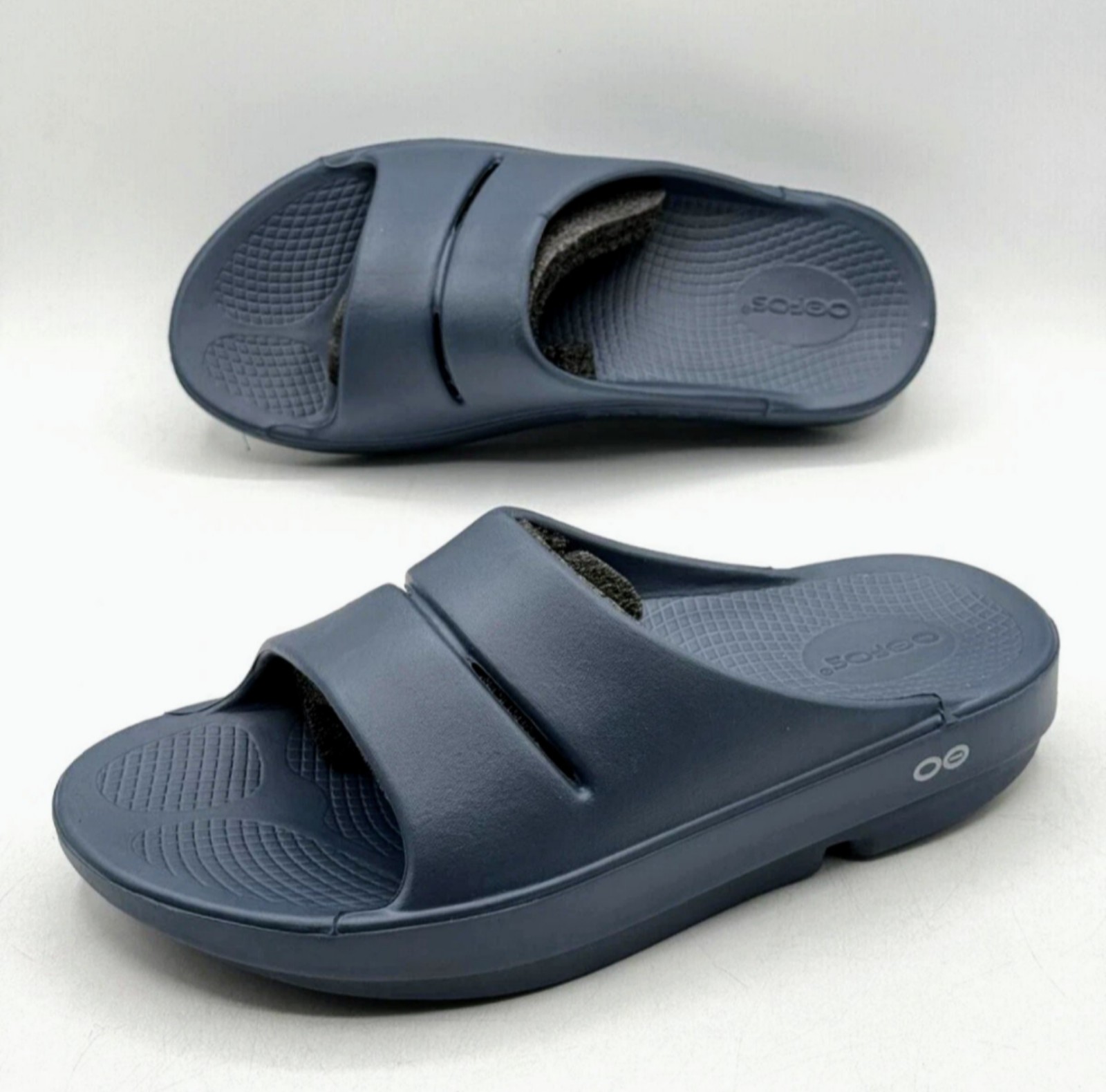OOFOS OOahh Slides Moroccan Blue US Women’s Size 12