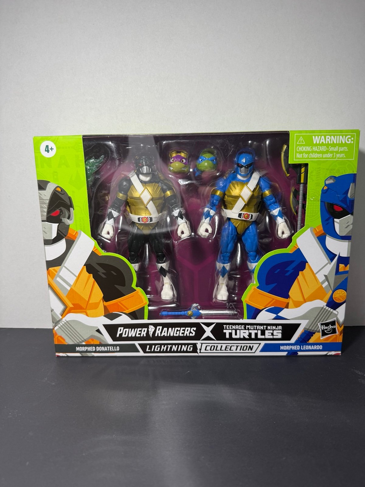 Lightning Collection Power Rangers TMNT Morphed Donatello and Morphed Leonardo