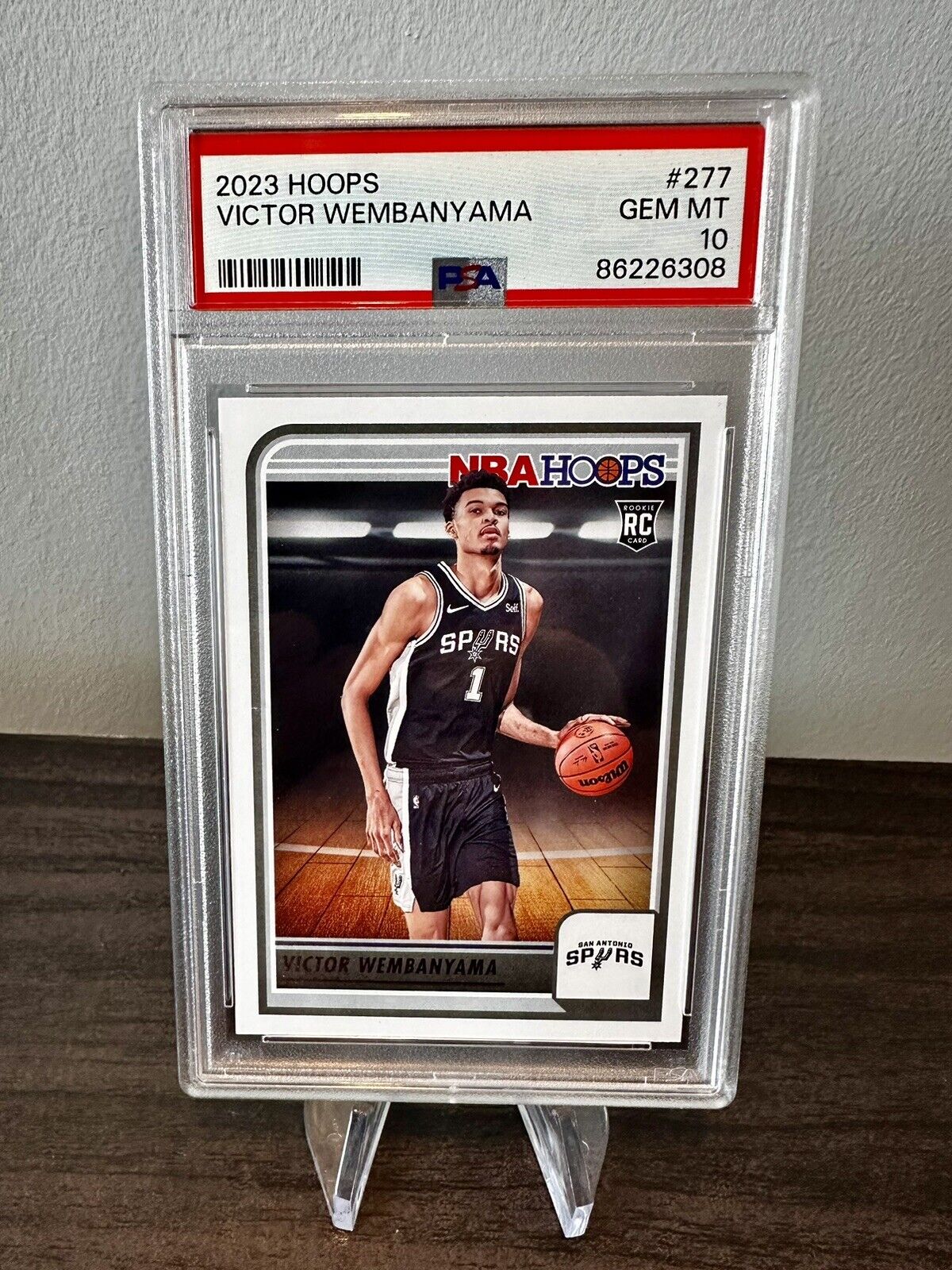 Victor Wembanyama PSA 10 Rookie Card 2023 NBA Hoops #277