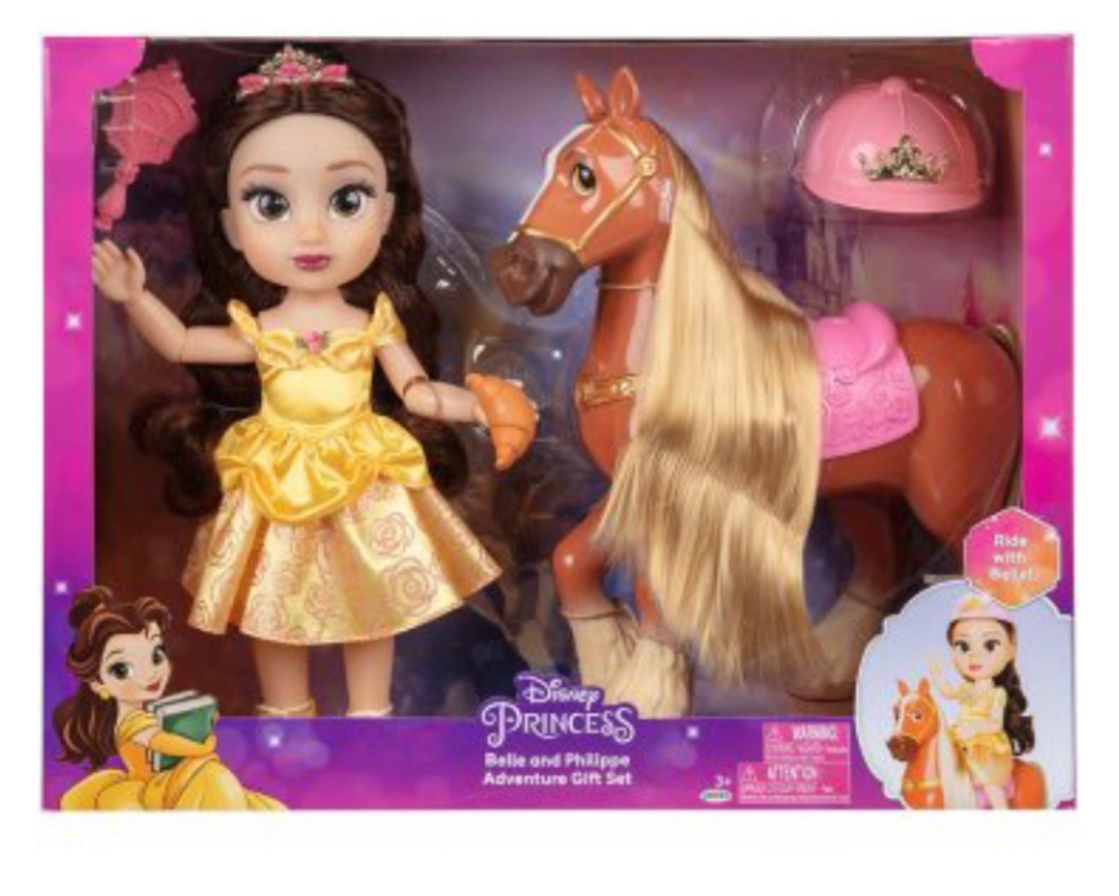 Disney Princess Belle Articulated Toddler Doll with Philippe Horse