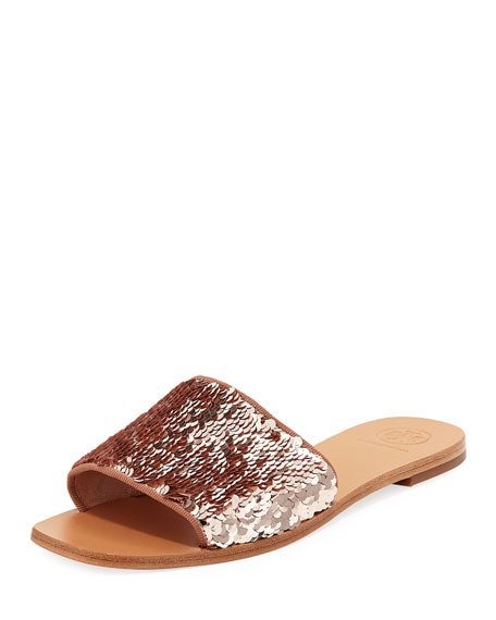 tory burch sequin sandals