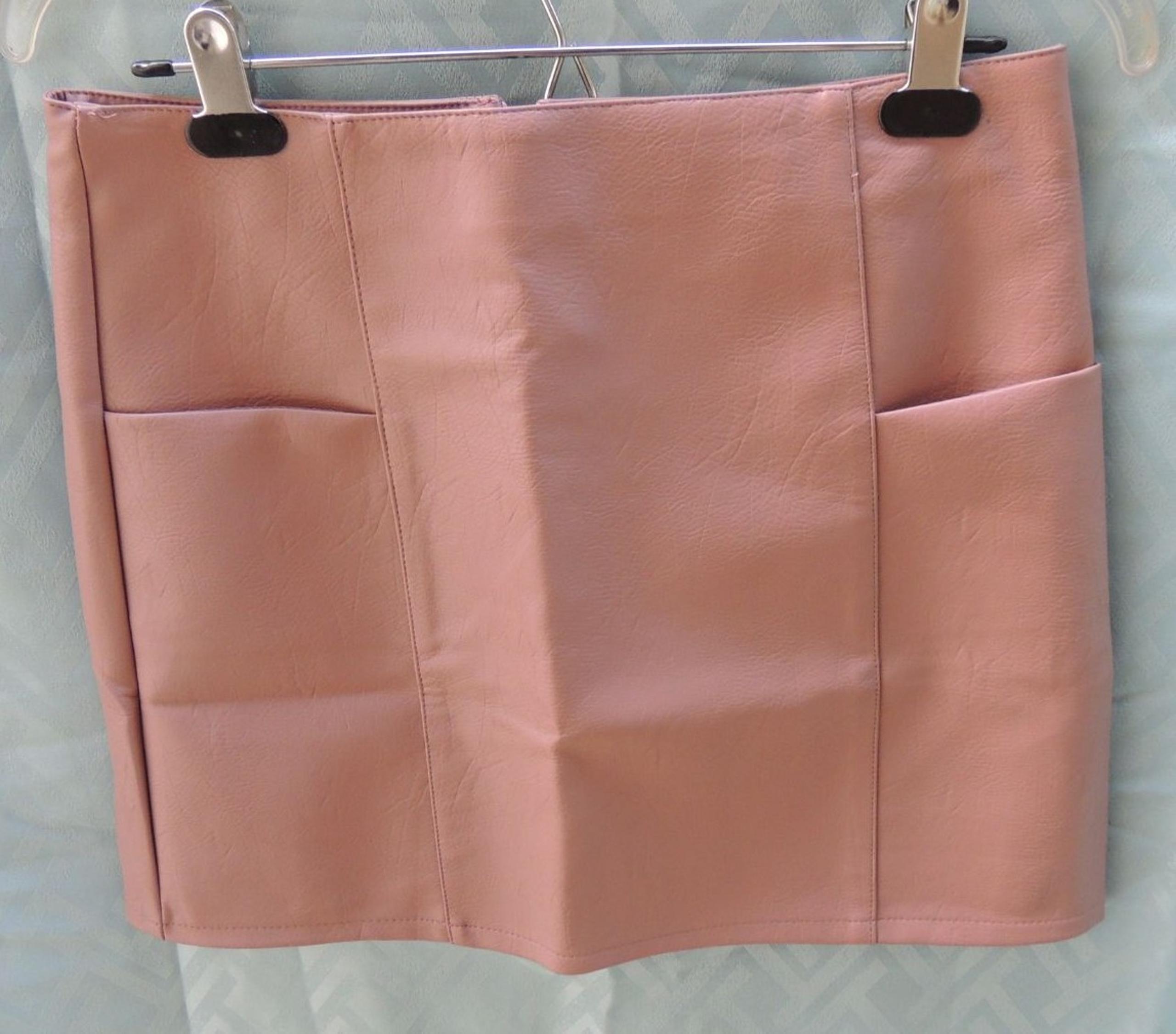 Haute Monde Faux Leather Mini Skirt