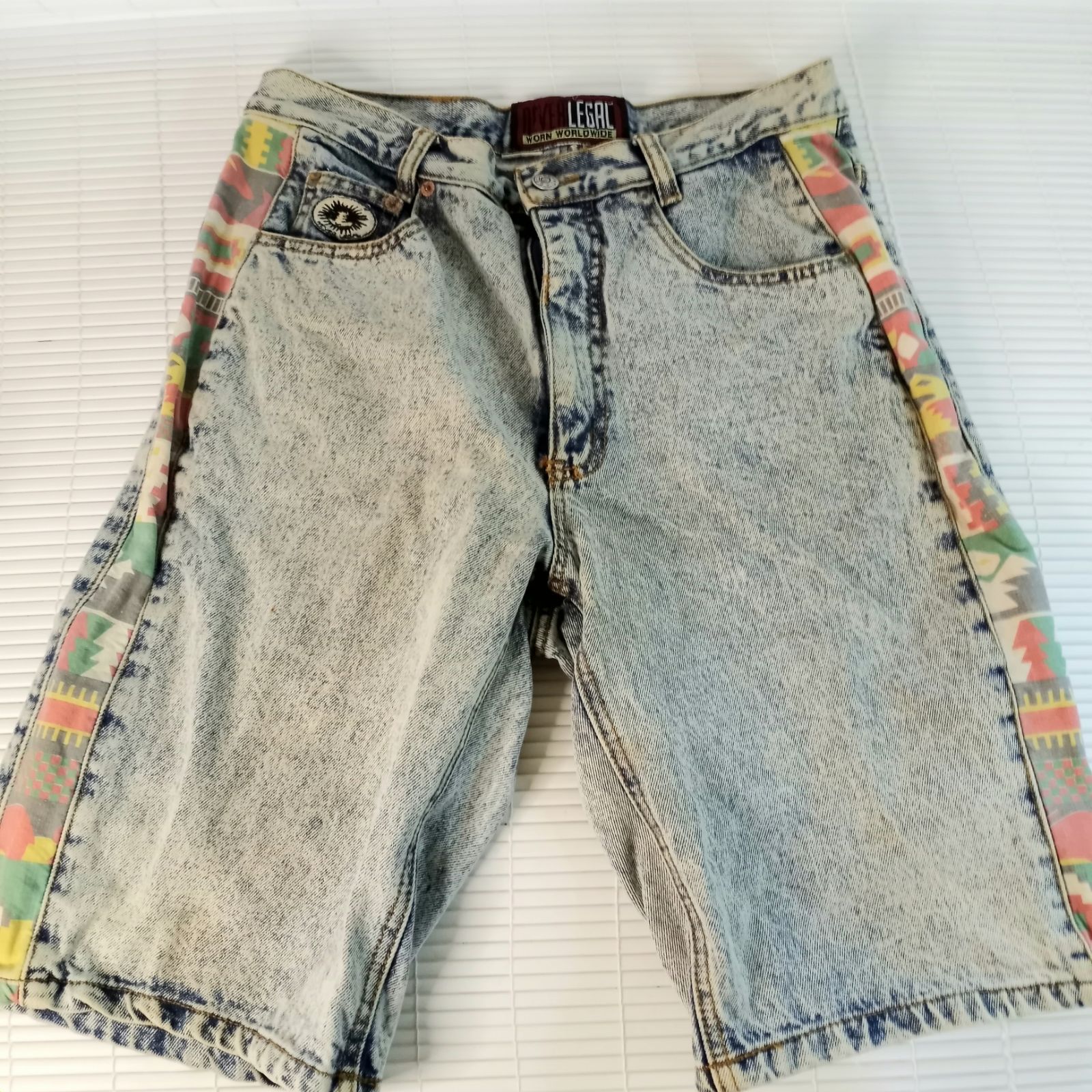 RARE 91 VTG ''Sergio Never Legal'' Jean Sh