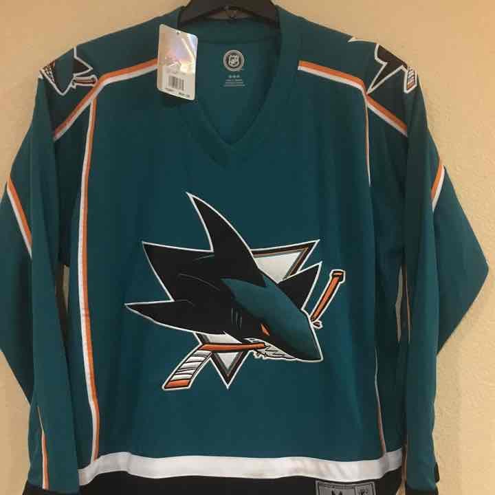 San Jose Sharks Men's Reebok Jersey-NHL