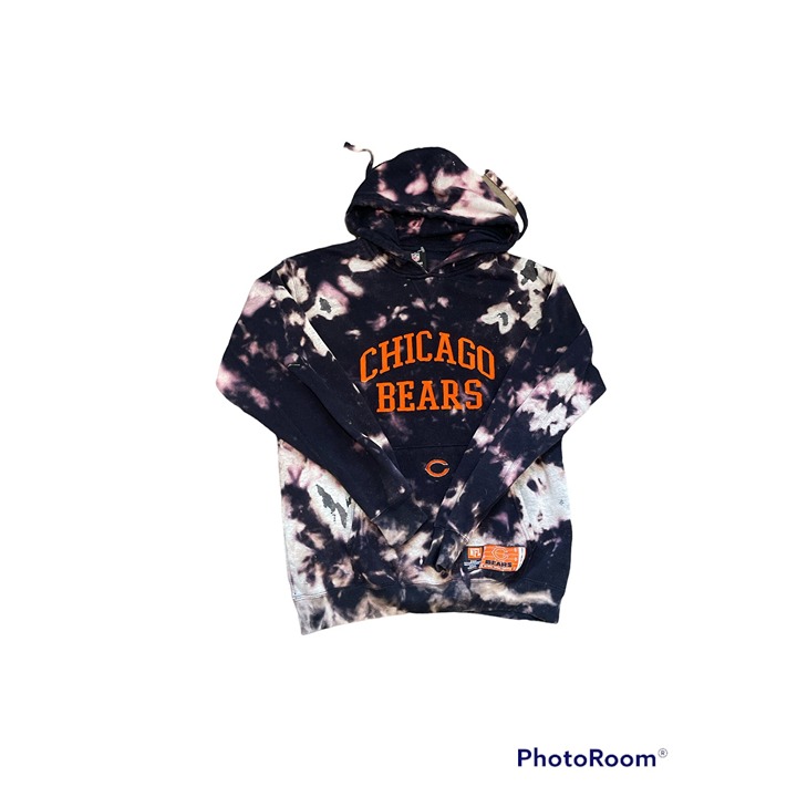 Vintage Acid Wash Chicago Bears Hoodie, Adult Mens XL (fits like a L/XL), NFL