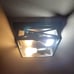 Black Flush Mount Ceiling Light Fixture,2-Light Square Hallway Light Fixtures