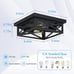 Black Flush Mount Ceiling Light Fixture,2-Light Square Hallway Light Fixtures