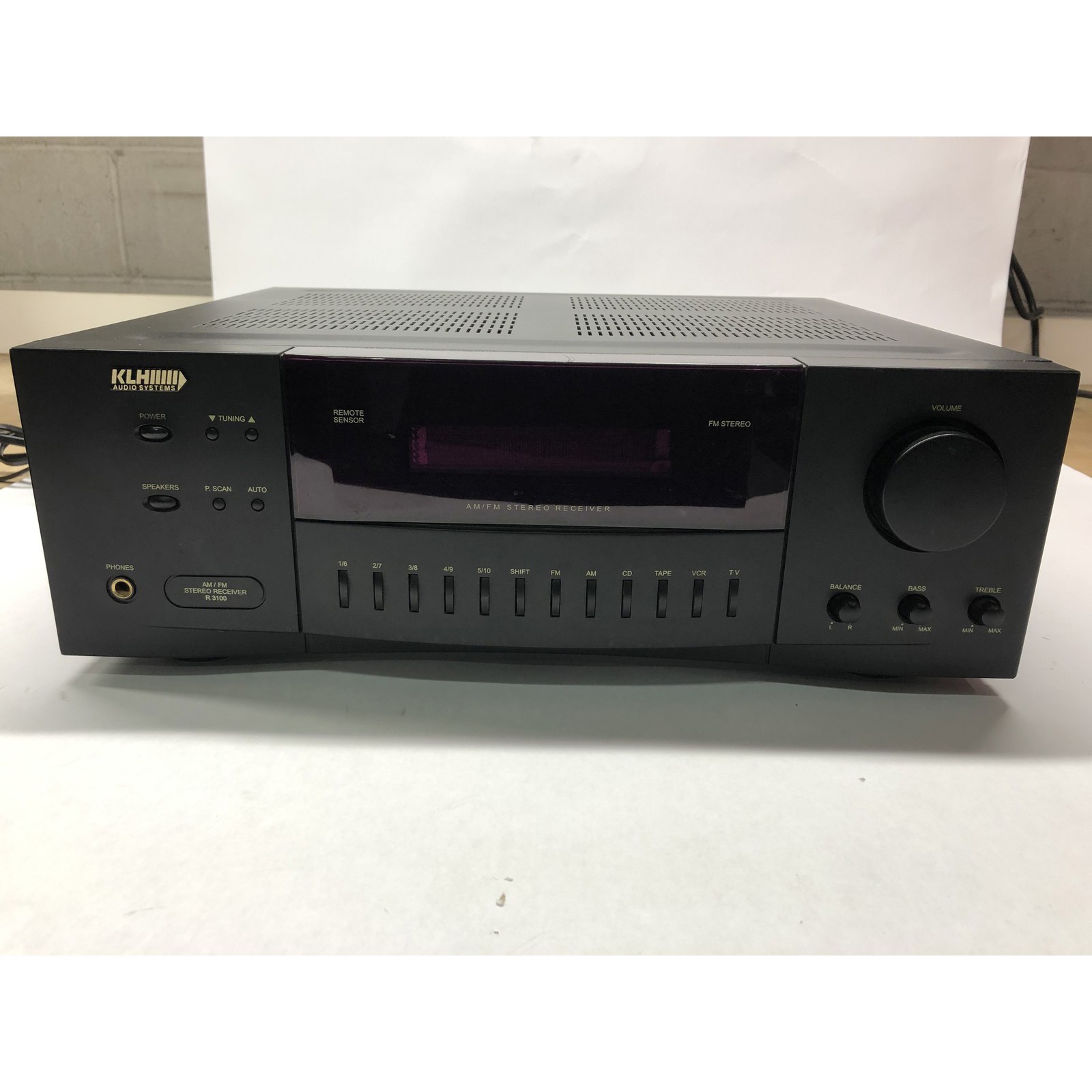KLHIIIII R3100 Receiver HiFi Stereo AM/FM Tuner Vintage 2 Channel Audio Sound