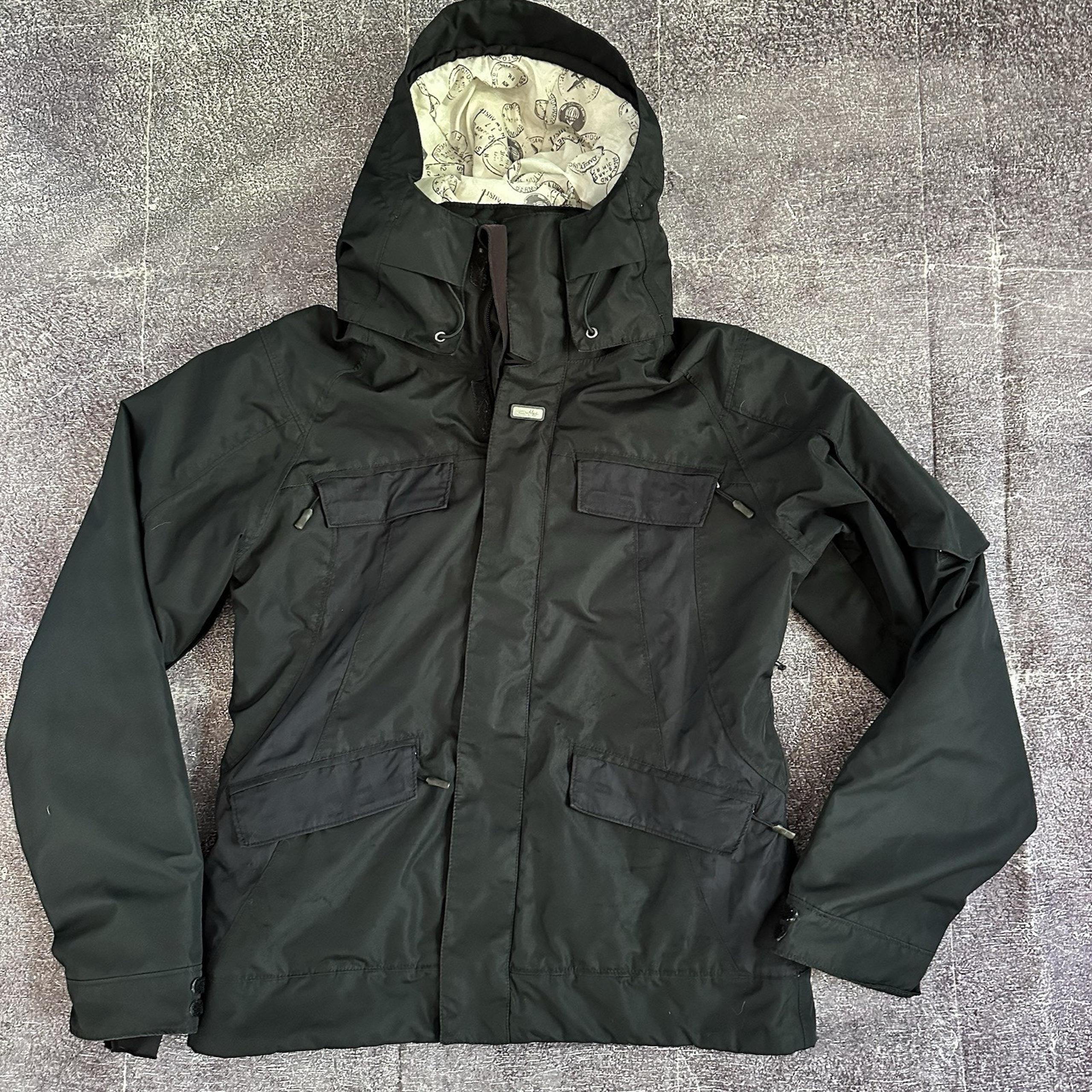 Women's Vintage Y2K Oakley Loose Fit Baggy Black Snowboard Ski Coat Jacket Sz S