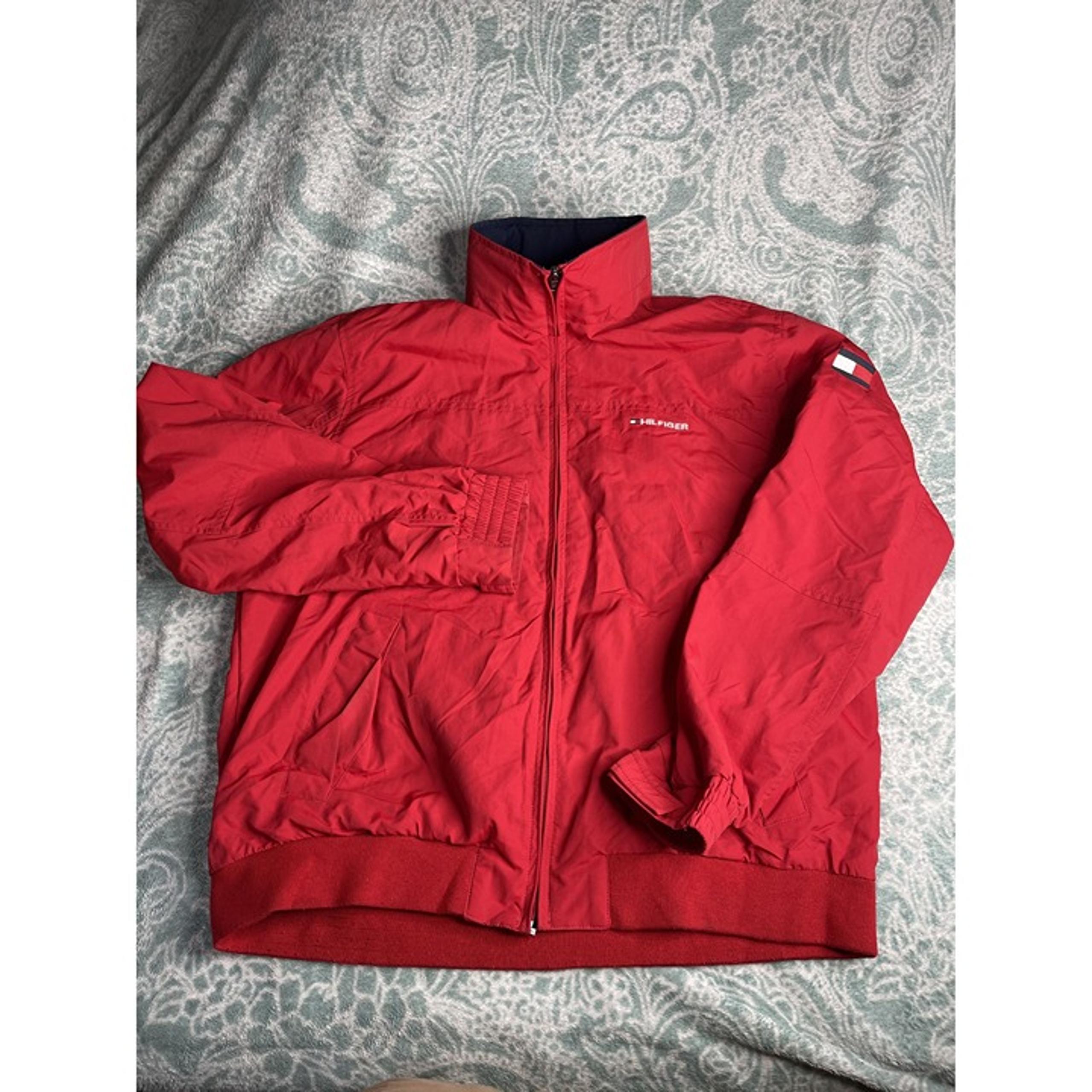 Tommy Hilfiger Regatta Yatch Windbreaker Jacket Mens XL Red