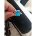 925 Sterling Silver Blue Stone Ring Sz9