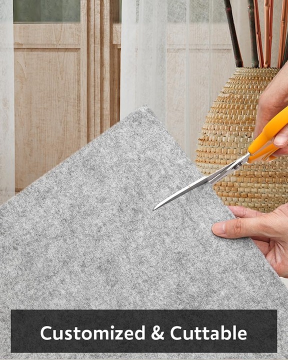 Area Rugs-Non Slip Felt Rug Pad 5X7FT Extra Thick Felt 1/4 -Carpet Protector Ru