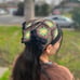 Flowered Crochet Bandana