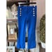 Derek Lam 10 Crosby Robertson Crop Flare Sailor Trousers Cobalt Womens Size 4