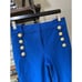Derek Lam 10 Crosby Robertson Crop Flare Sailor Trousers Cobalt Womens Size 4
