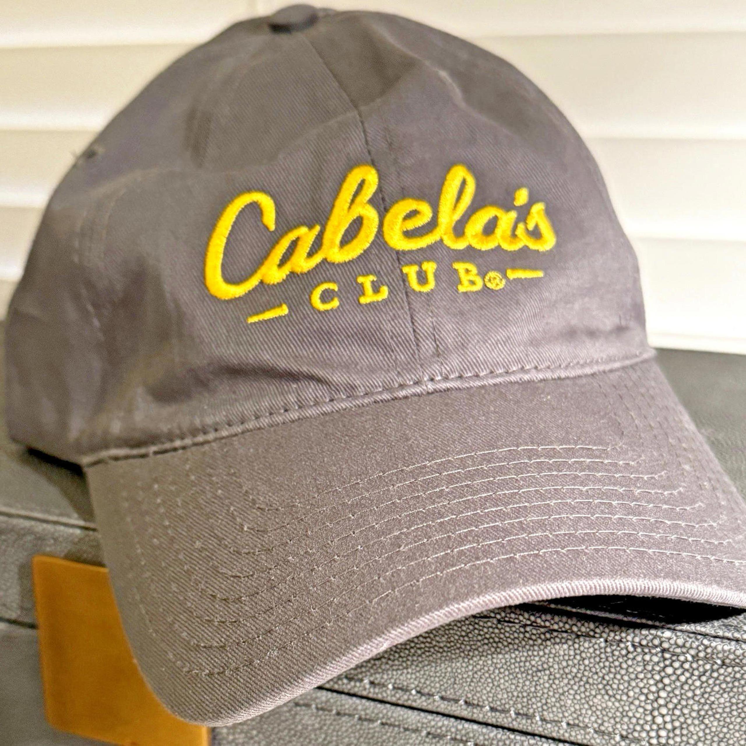 Cabela's Club Hat Gray Adjustable Strap Cap Gently Used Excellent Condition