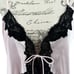 Oscar De La Renta Pink Label Lace Trim Nightie Gown Pink/Black Size XL