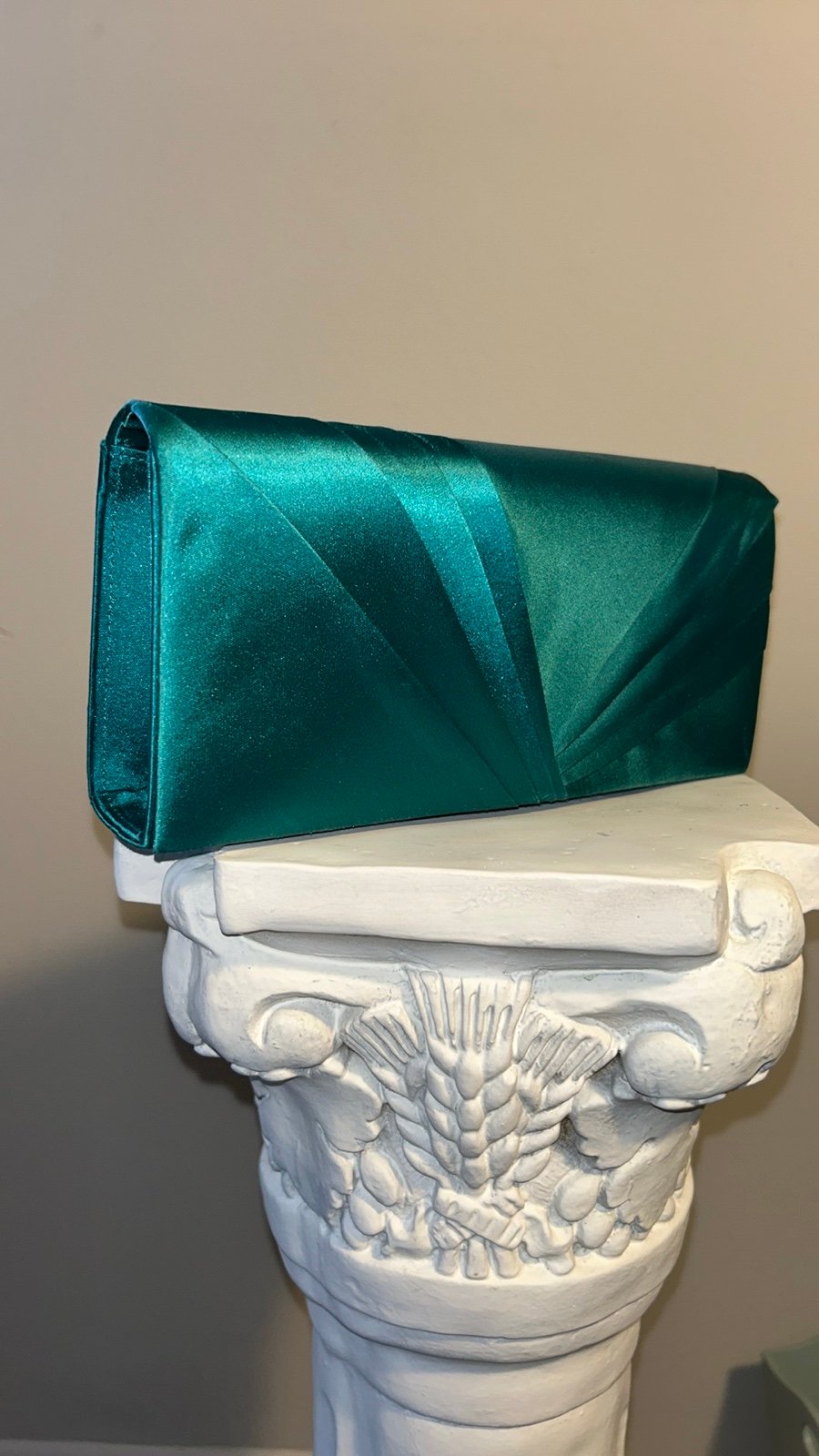 Electric Teal Clutch Vintage