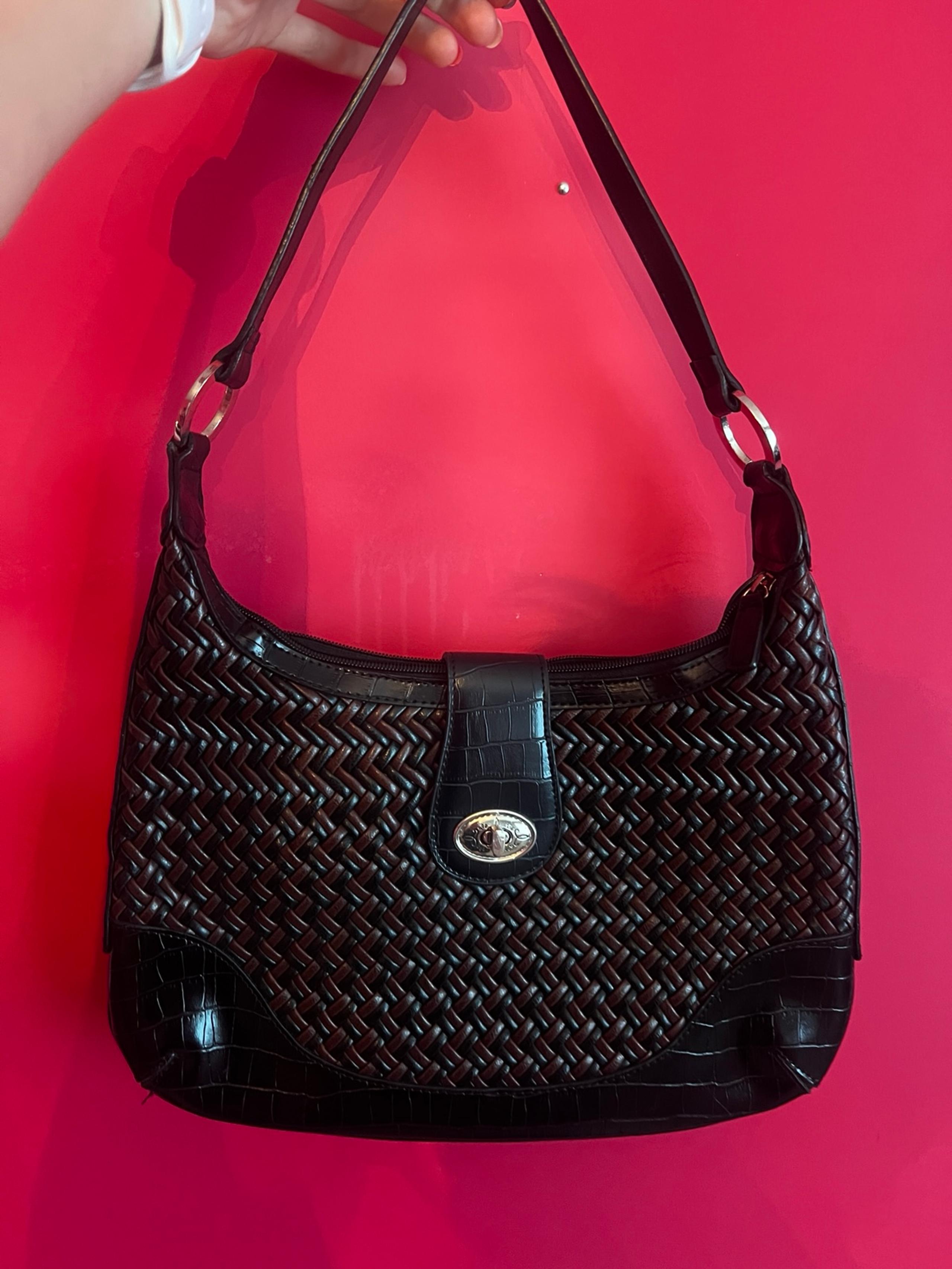 Coldwater Creek Classic Faux Leather Shoulder Bag