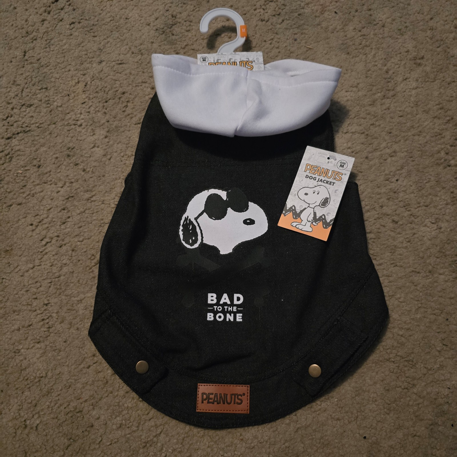 Peanuts Snoopy dog sweater snoopy jean jacket vest pet hoodie snoopy sweater