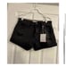 KANCAN BLACK RIPPED JEAN SHORTS LARGE NEW!