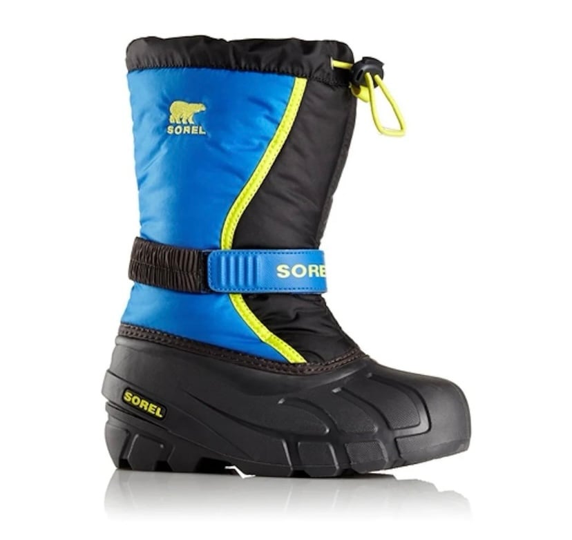 Sorel Sorel Boy's Flurry Waterproof Black/Super Blue