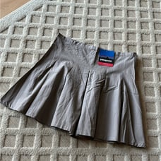 Patagonia Suna 100% Organic Cotton Tan Pleated Skirt NWT Classic Outdoor Size 10