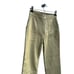 REVOLVE LNA Faux Leather Wide Leg Exposed Zipper Pants - Women's Small - tan