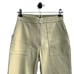 REVOLVE LNA Faux Leather Wide Leg Exposed Zipper Pants - Women's Small - tan