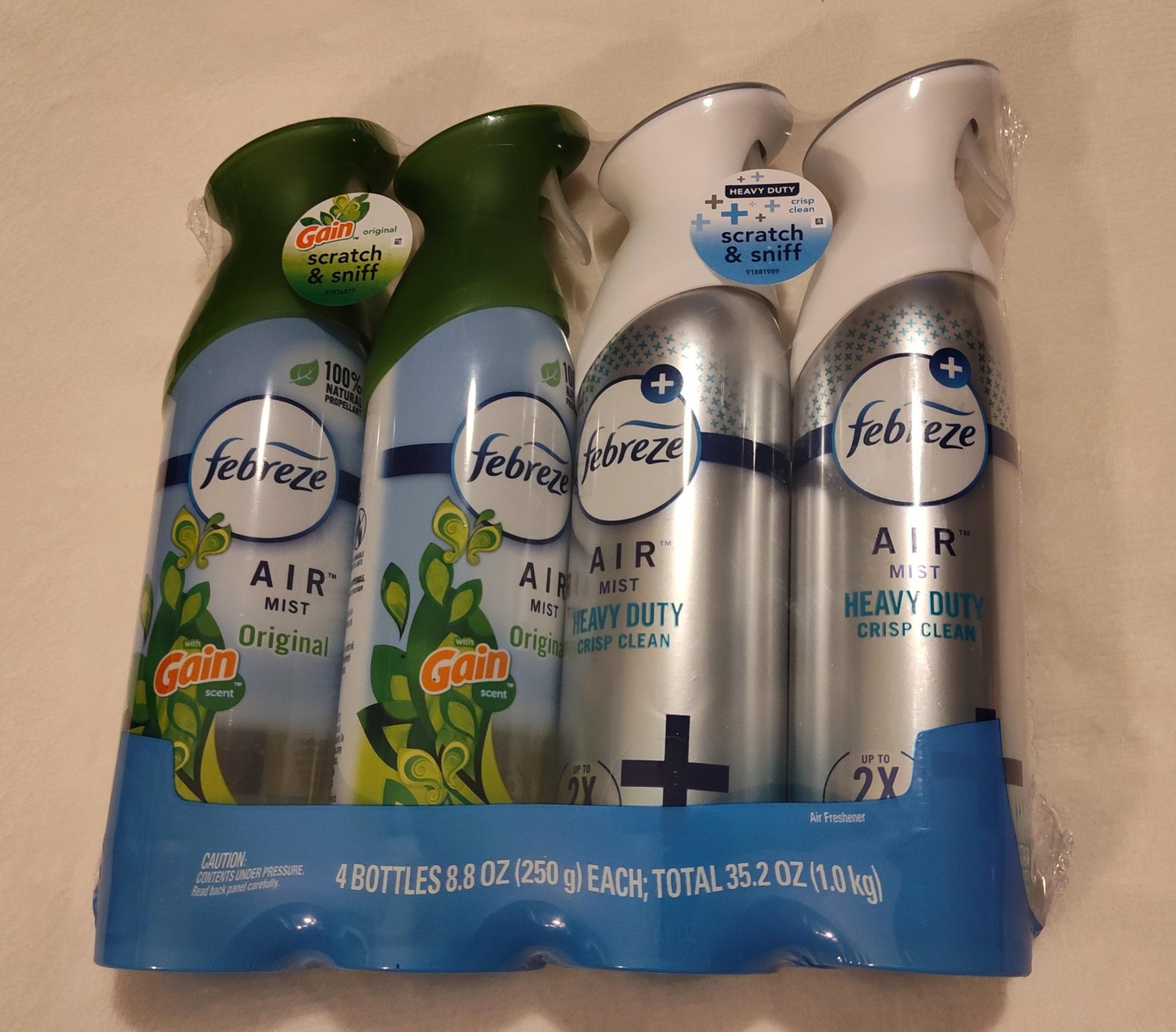 NWT! Febreze Air Freshener Sprays (4 Cans)