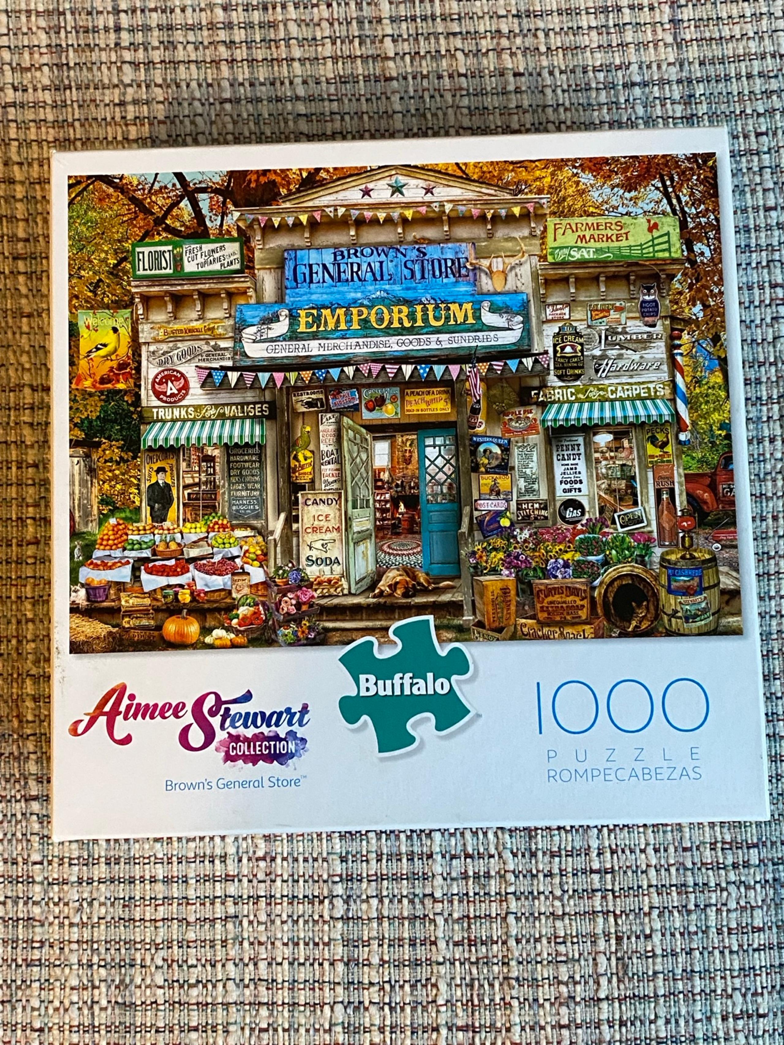 Buffalo Puzzle 1000 Piece Aimee Stewart "Brown's General Store"