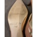 Unisa Nude Patent Leather Pointed Toe Mules Kitten Heel Slides Size 7.5