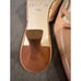 Unisa Nude Patent Leather Pointed Toe Mules Kitten Heel Slides Size 7.5