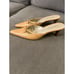 Unisa Nude Patent Leather Pointed Toe Mules Kitten Heel Slides Size 7.5