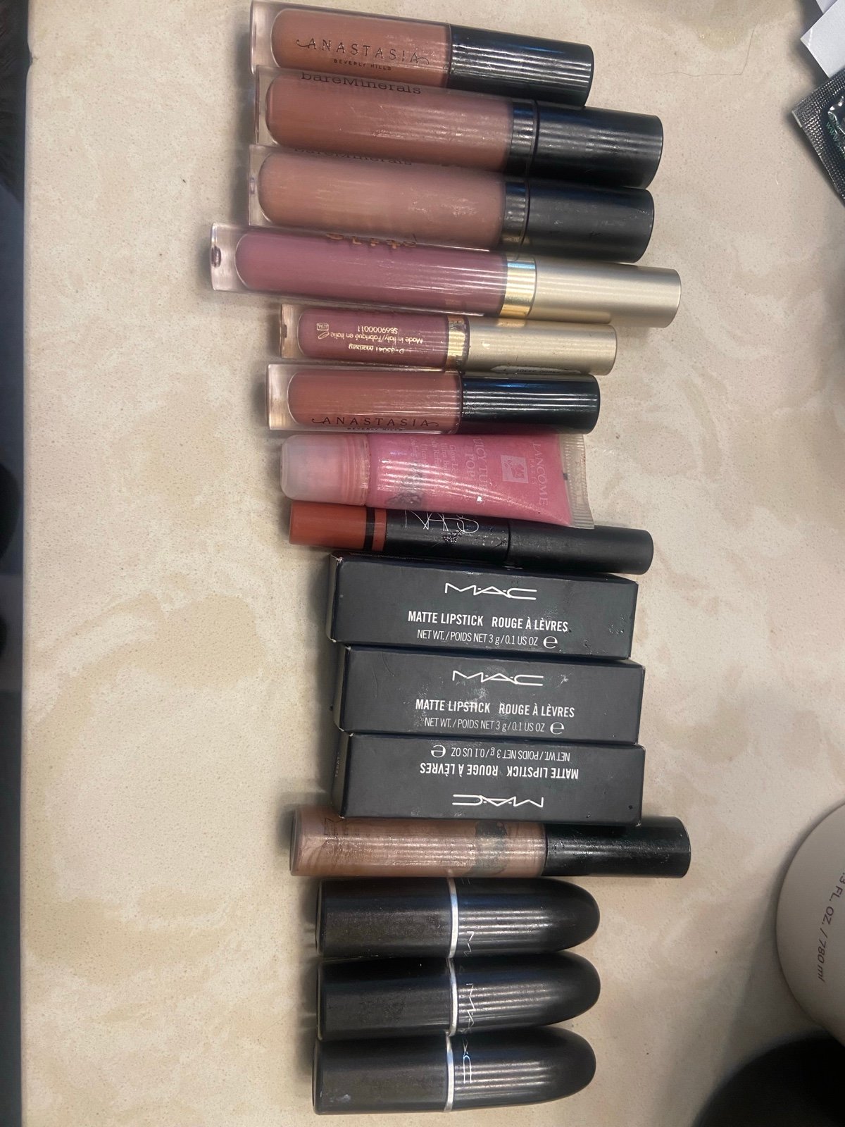 All brand name lip gloss and lip stick