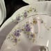 6 pc Dinner Serving Set Antique Purple Floral Porcelain Covered Tureen