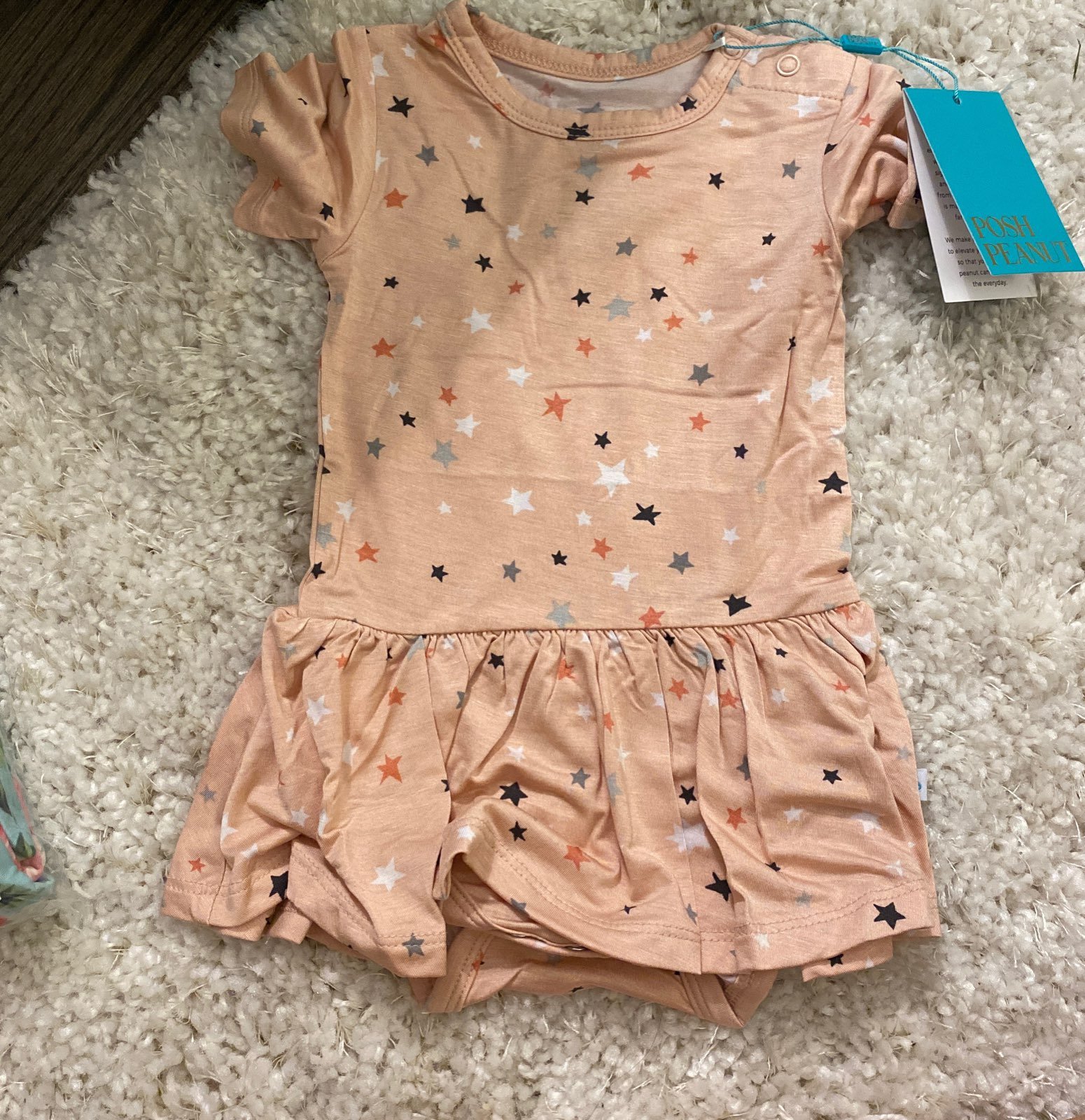 Posh peanut star twirl bodysuit 6-12 m