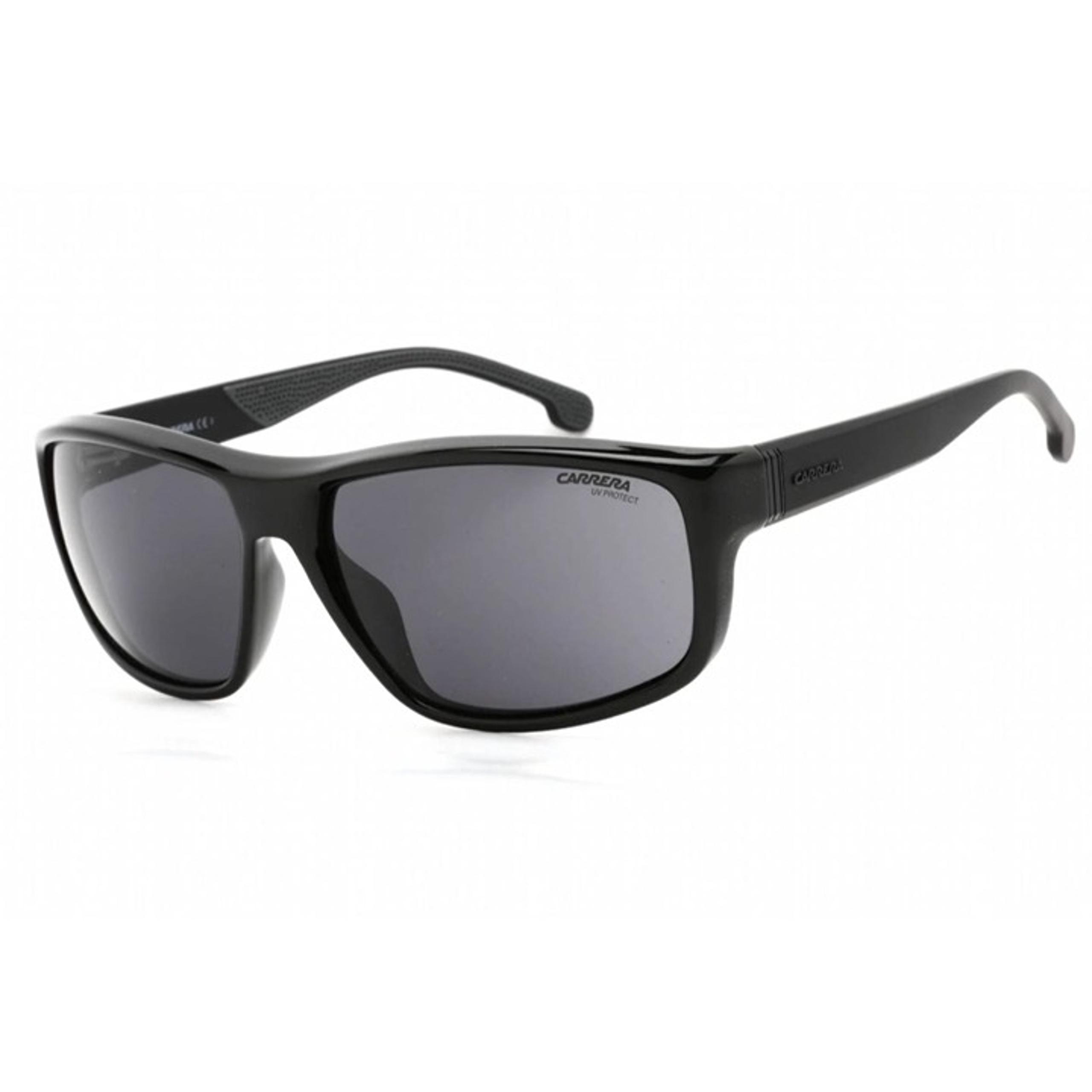 Carrera 8038/S Mens Sunglasses Black Frame With Gray Lenses UV Protection