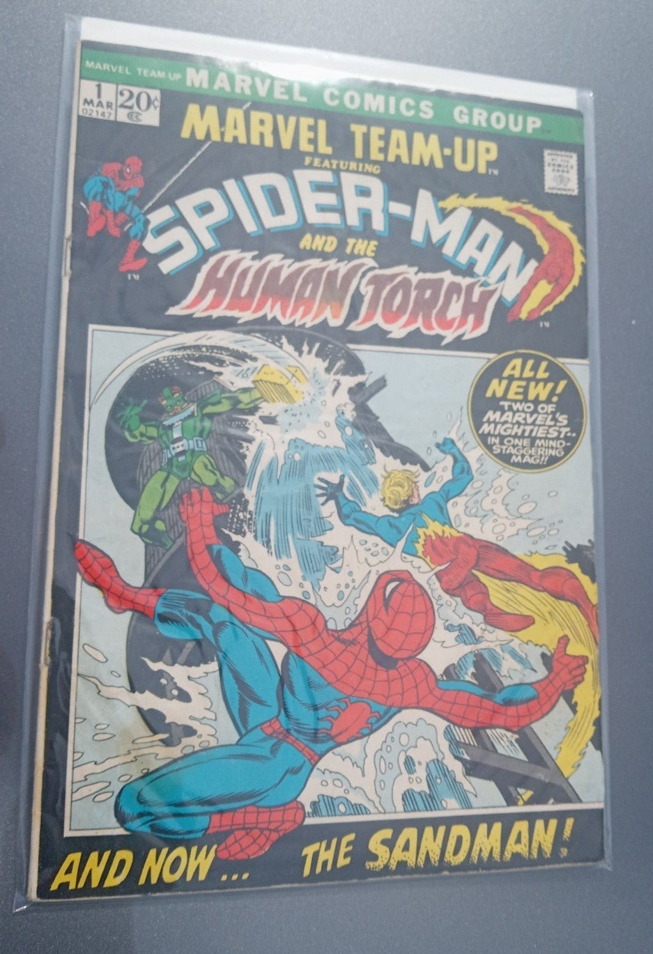 Marvel. Team ups. Spiderman and. Human Tourch. #1.