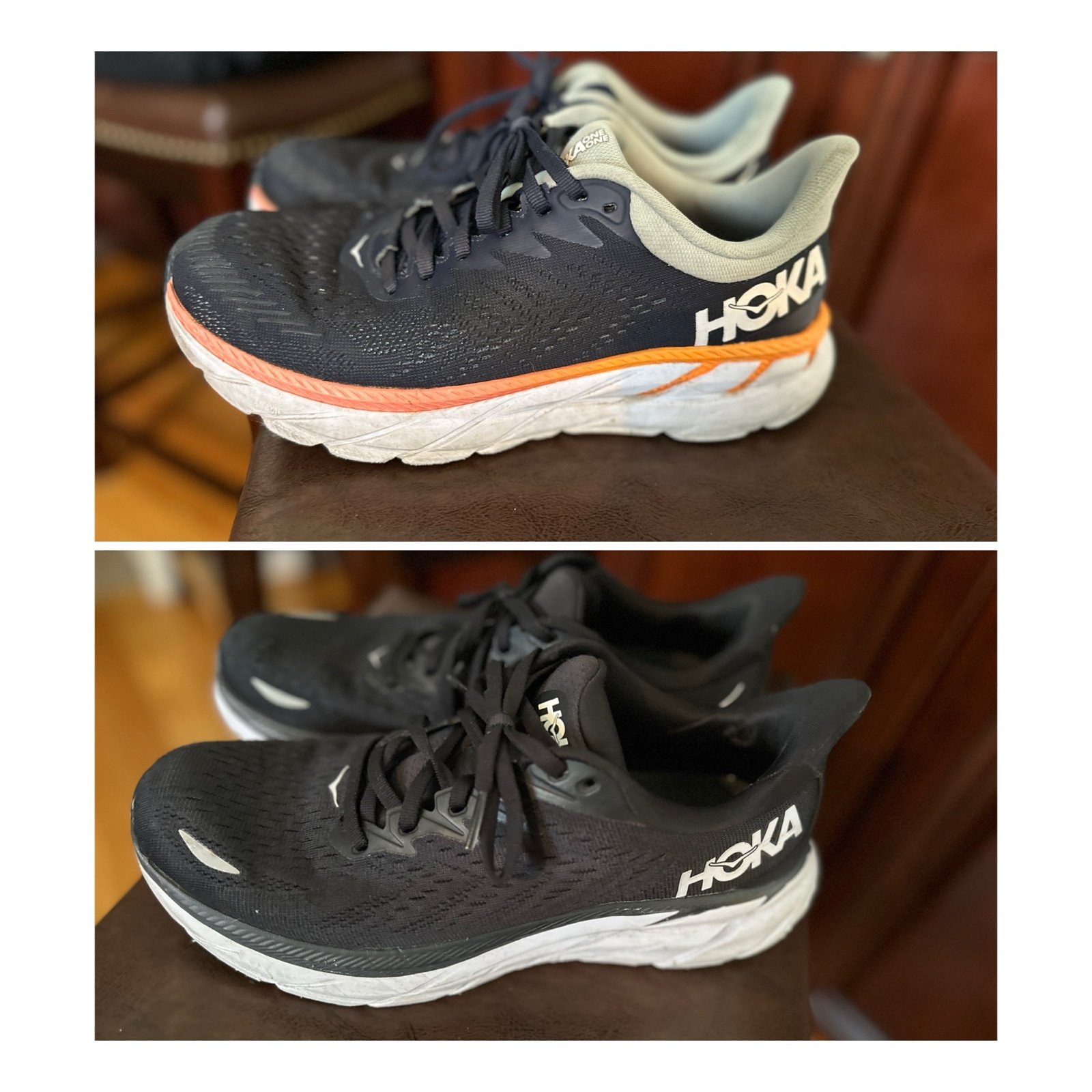 Womens Hoka Clifton sneakers size 8.5 lot of 2